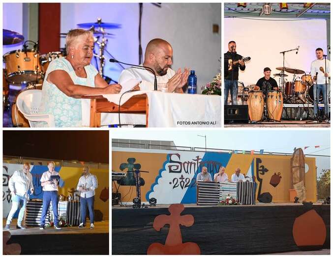 Momentos de los pregones de anoche en La Majadilla y Lomo Cementerio/Antonio Alí y TA.